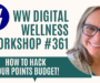 Weight Watchers Chat #361  “How to Hack Your Points Budget!”